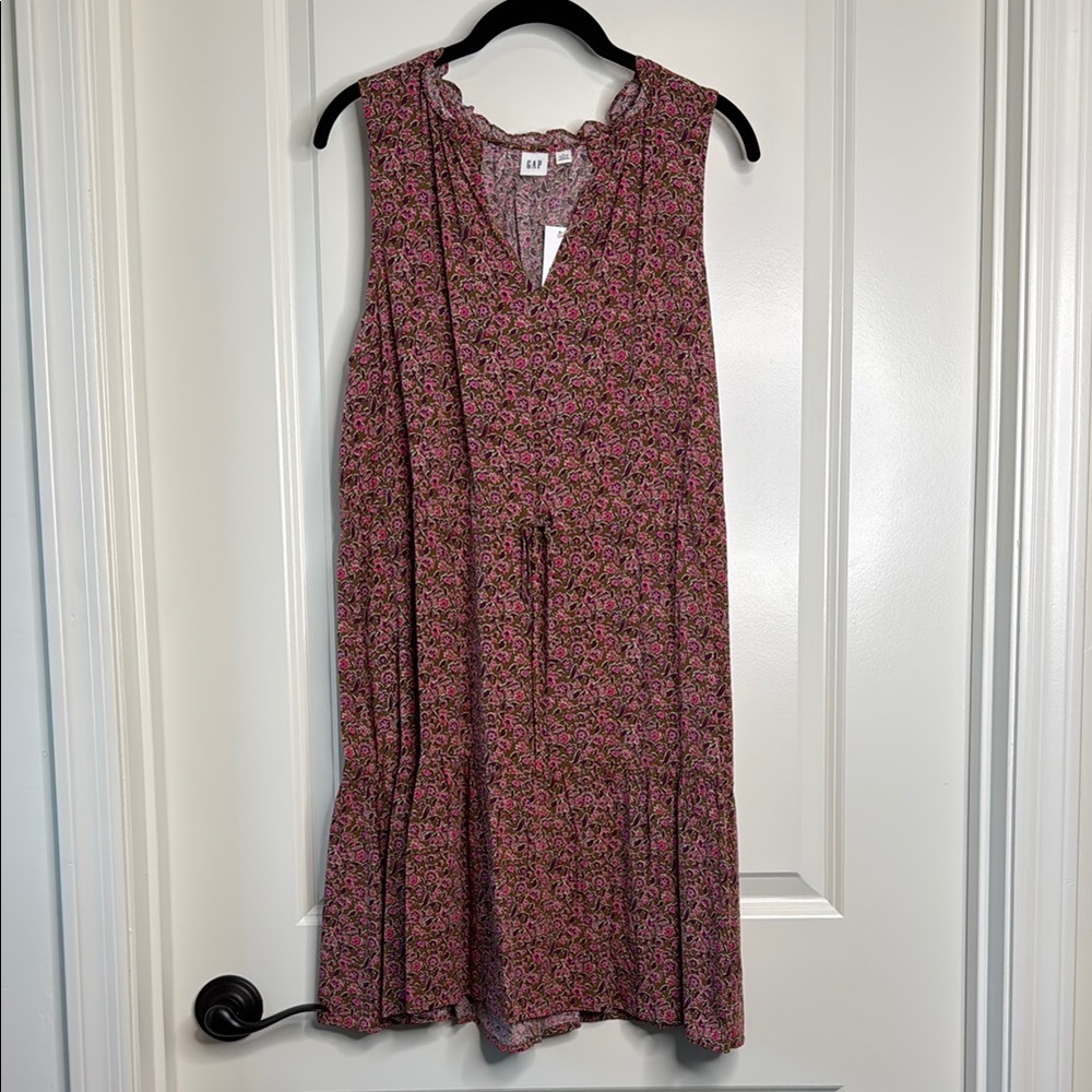 GAP Pink Floral Sleeveless Dress